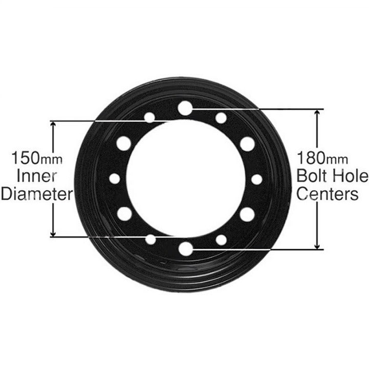 R600-3 : STEEL RIM ASSEMBLY - motofork