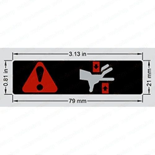 57851-23000-71: Toyota Forklift DECAL - CRUSH HAZARD - motofork