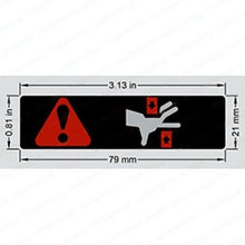 Load image into Gallery viewer, 57851-23000-71: Toyota Forklift DECAL - CRUSH HAZARD - motofork